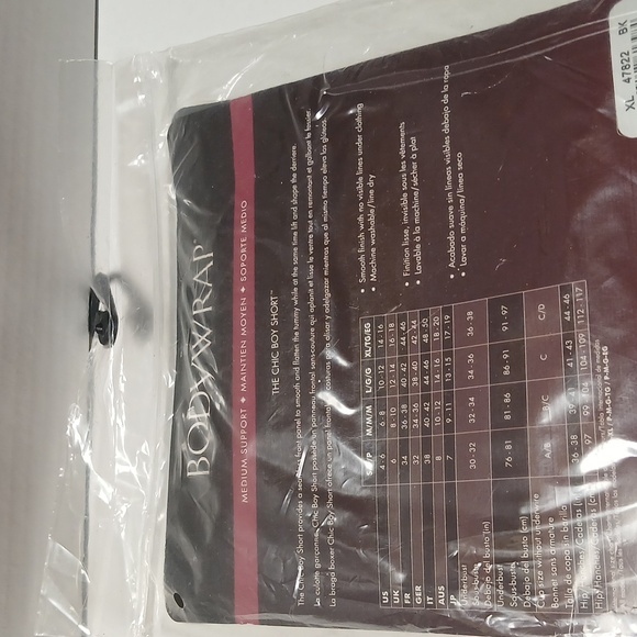 Shapewear Bodwrap The Chic Boy short nwt size XLarge Black - Picture 4 of 6